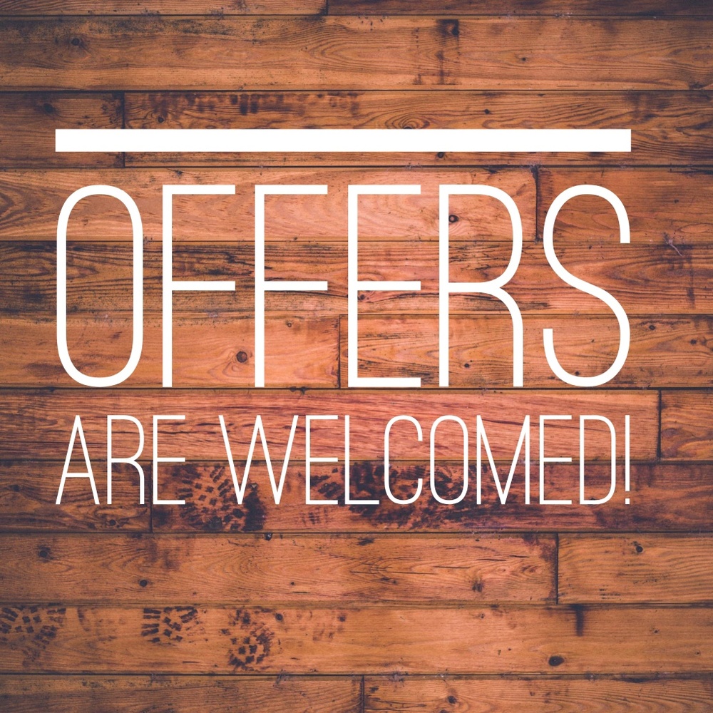 Offers are happily considered!